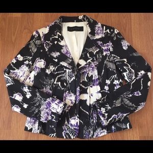 ELIE TAHARI Blazer Abstract Print